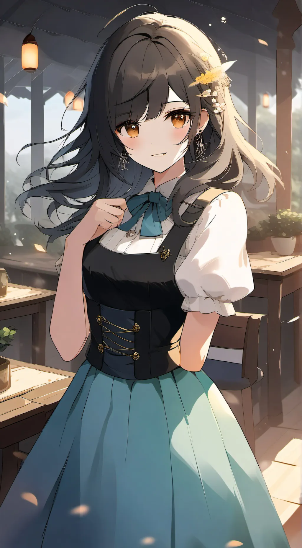 ai character: alia y jungkook  background