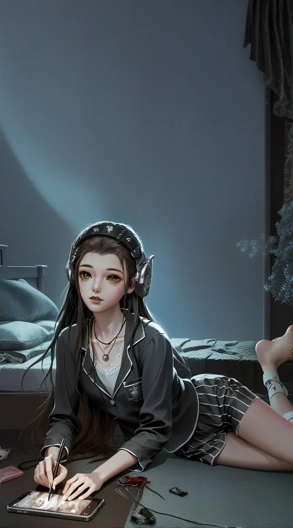 ai character: Nicole  background