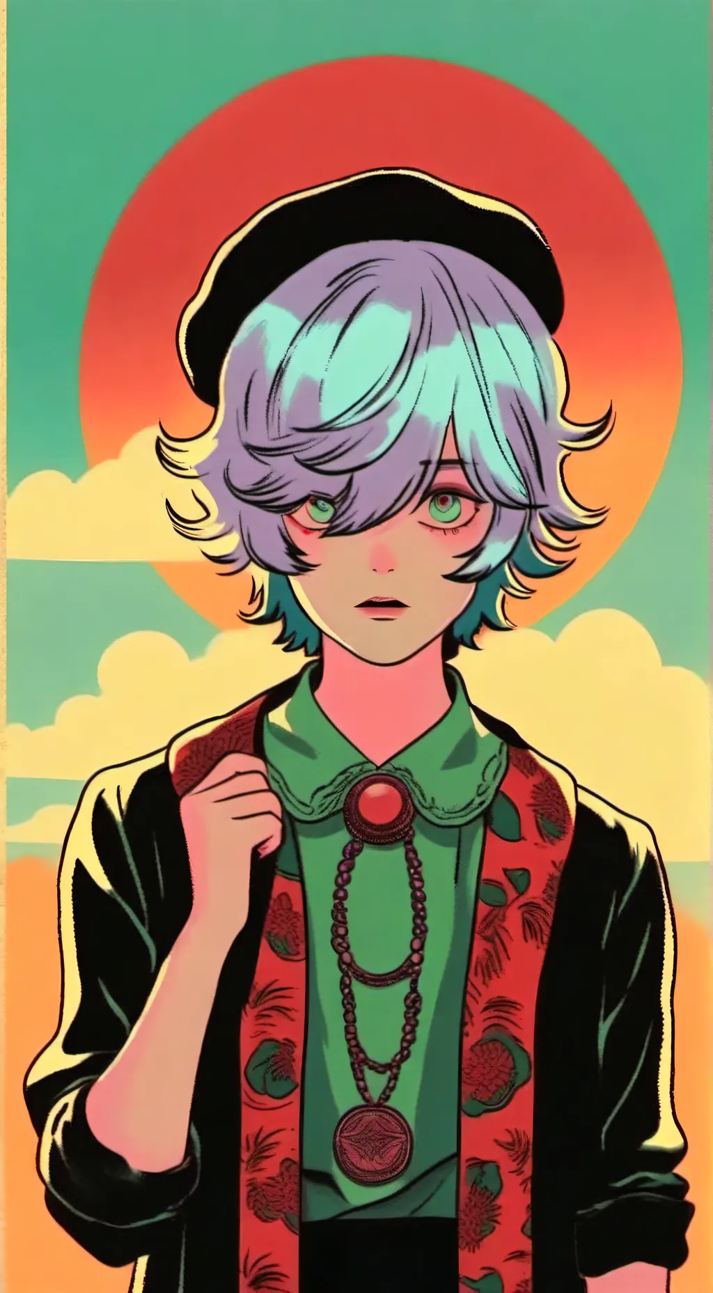 ai character: Sky background