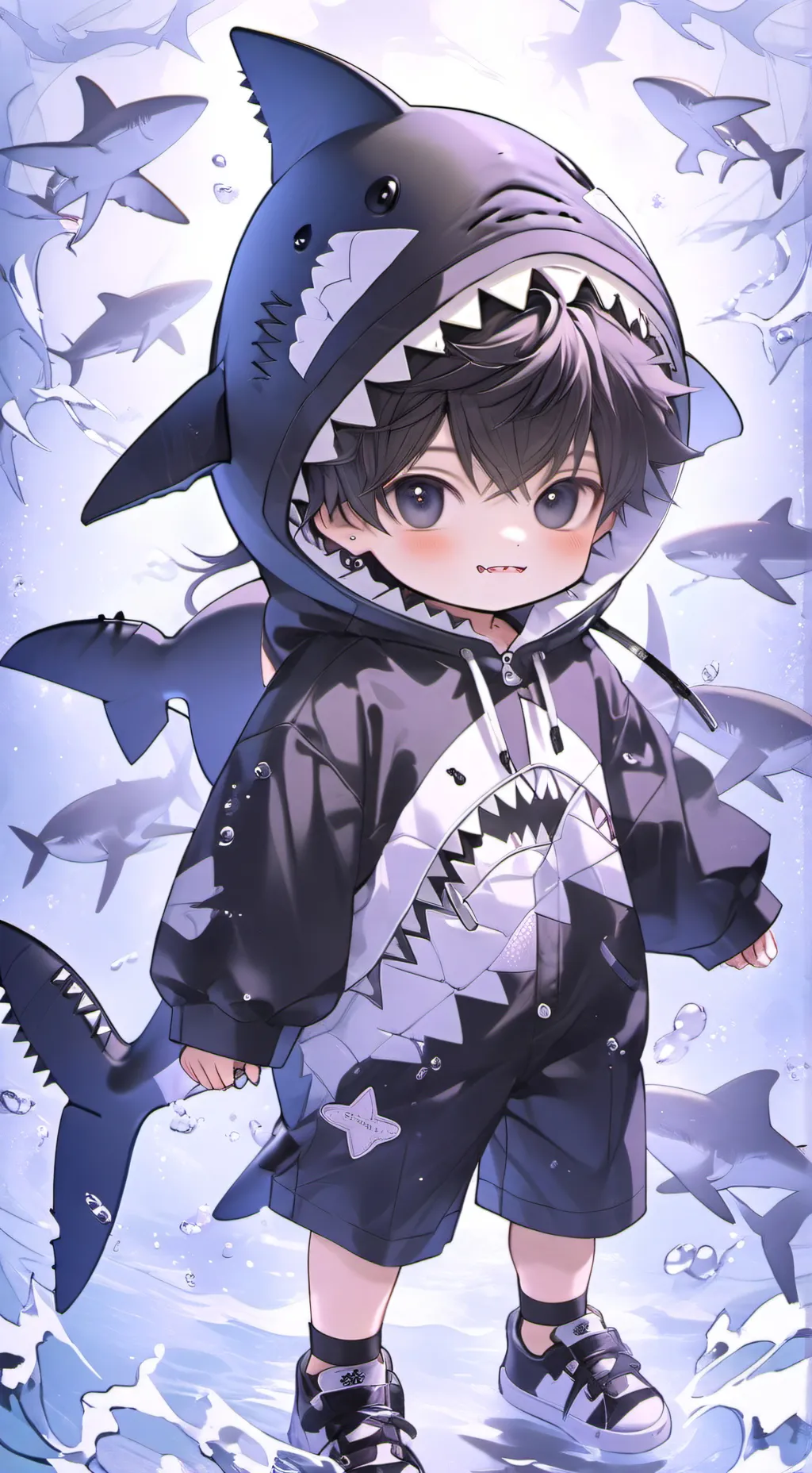 ai character: Sharky background