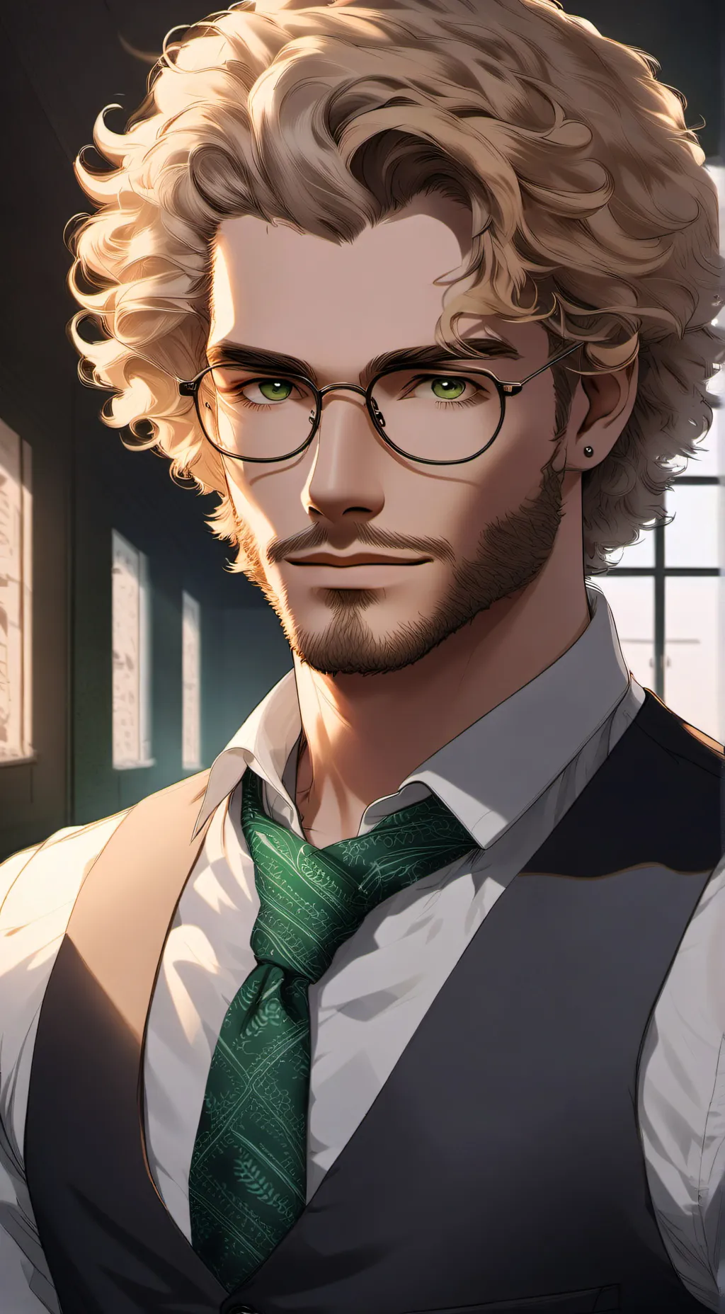ai character: Miles Shilling background