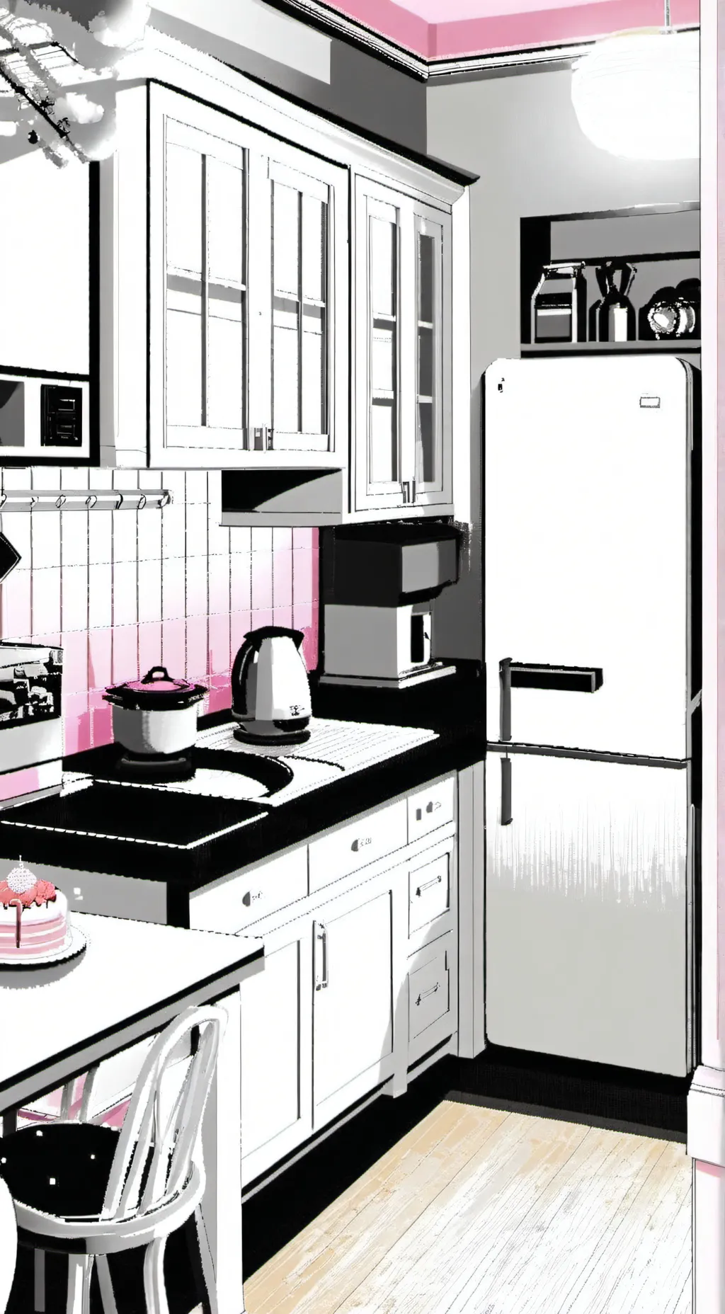 ai character: Cooking Club background