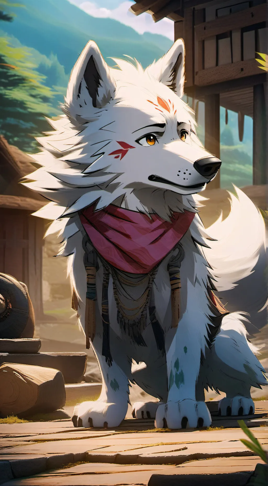 ai character: Anggee  background