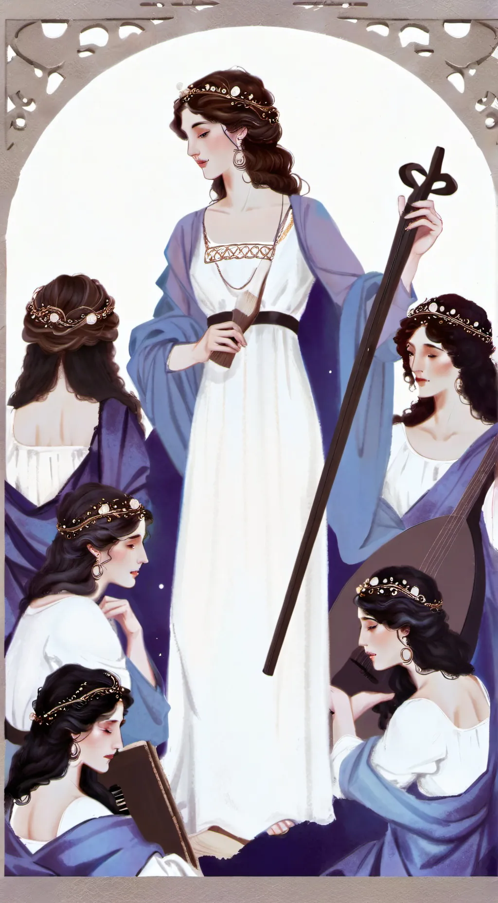 ai character: The NINE MUSES background