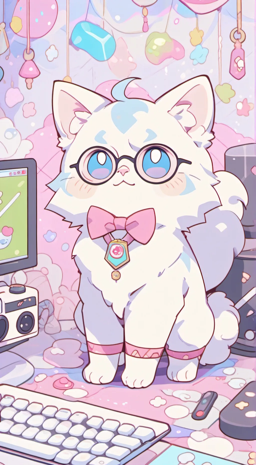 ai character: Fluffernoodle background