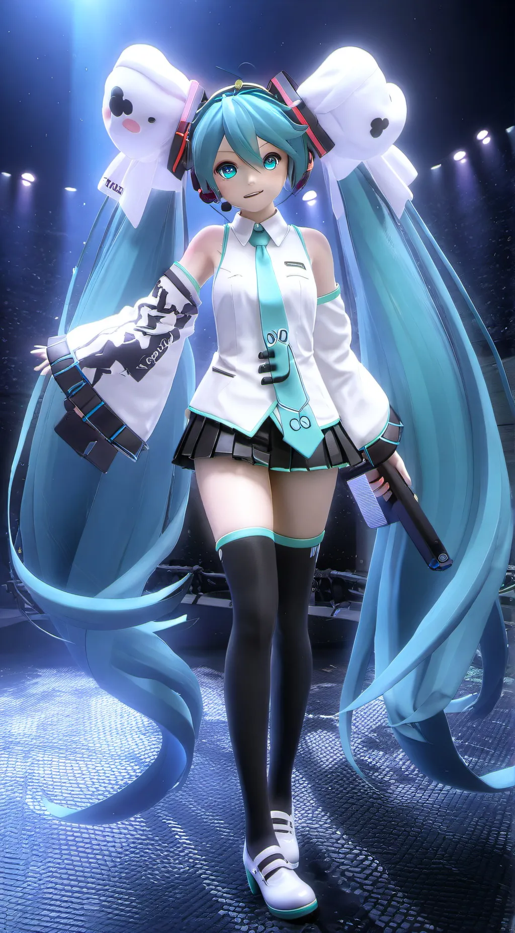 ai character: Hatsune miku background