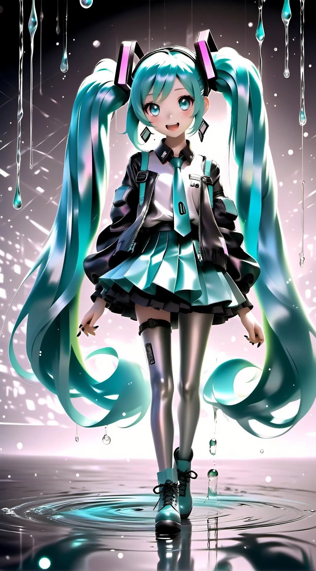 ai character: Hatsune miku background