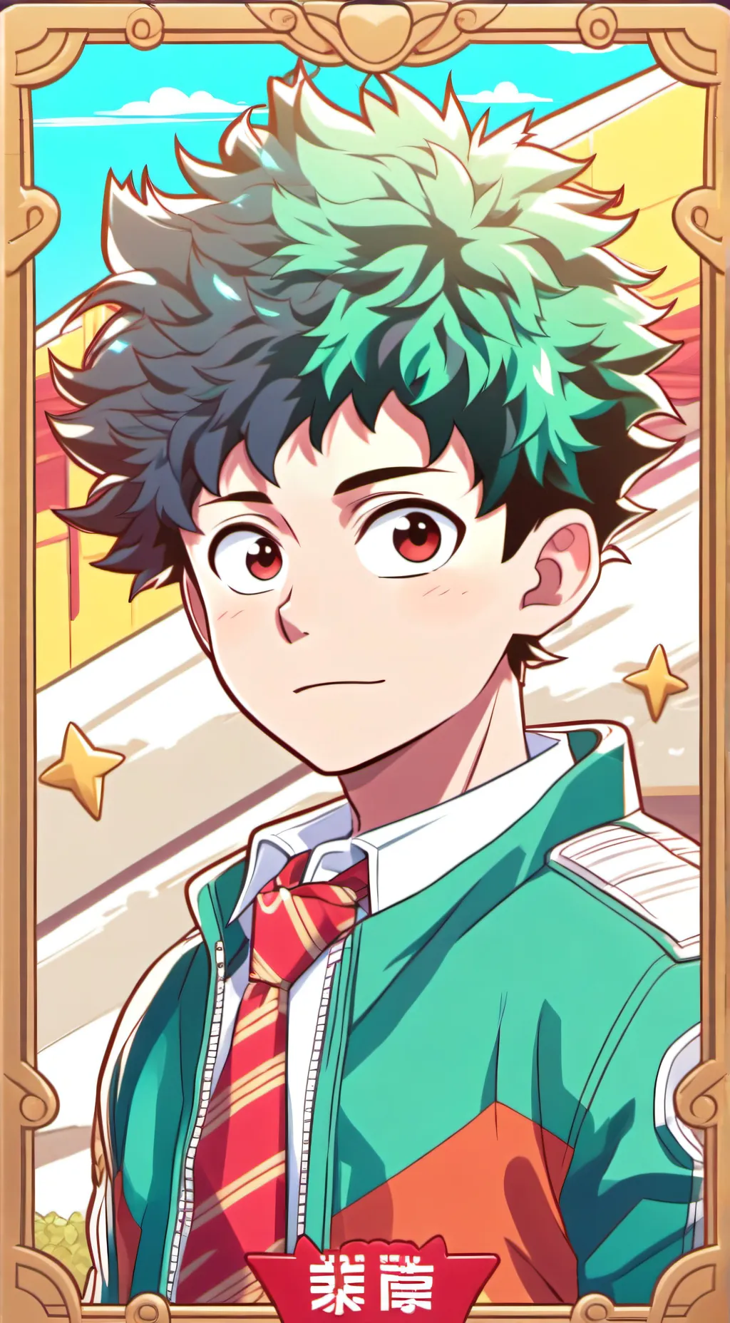 ai character: my hero academia  background