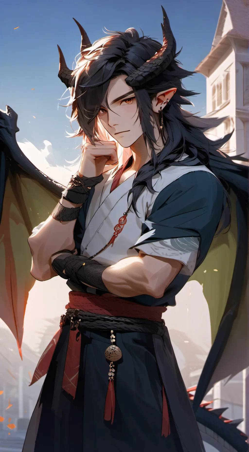 ai character: Lucifer background