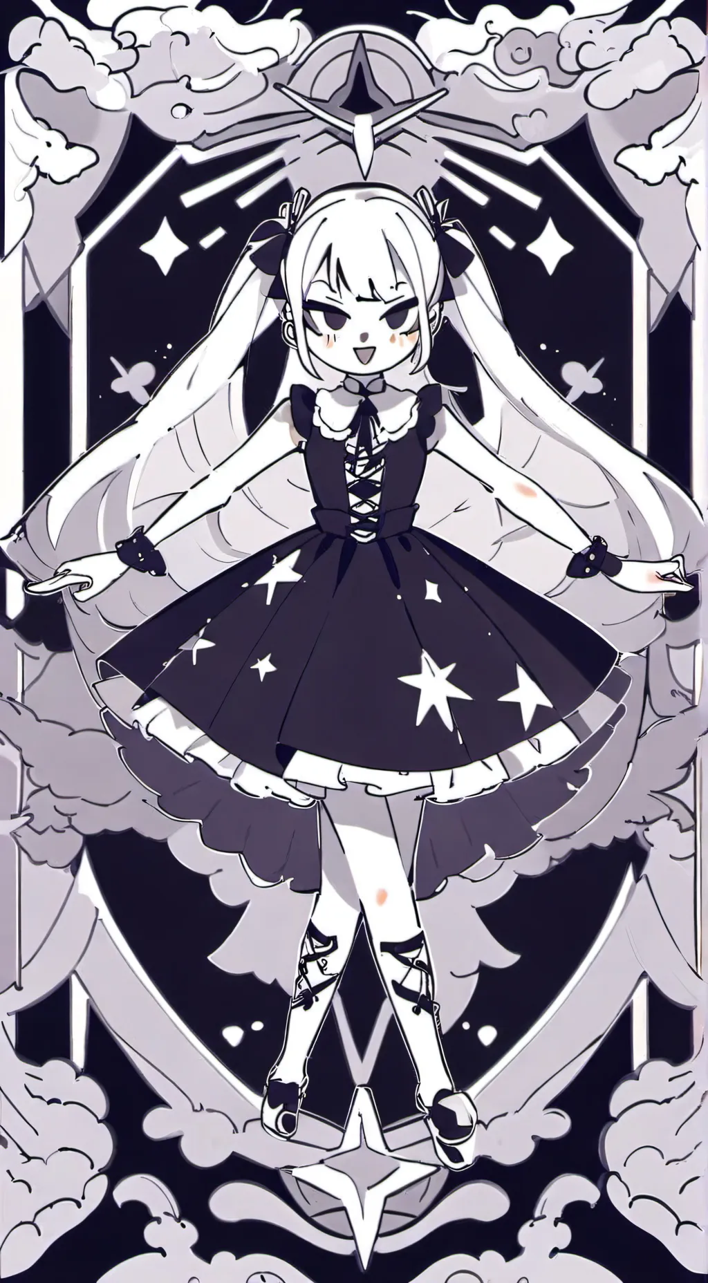 ai character: gangle evil  background