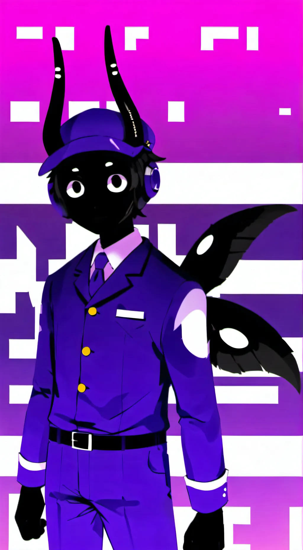 ai character: GL!TCH background