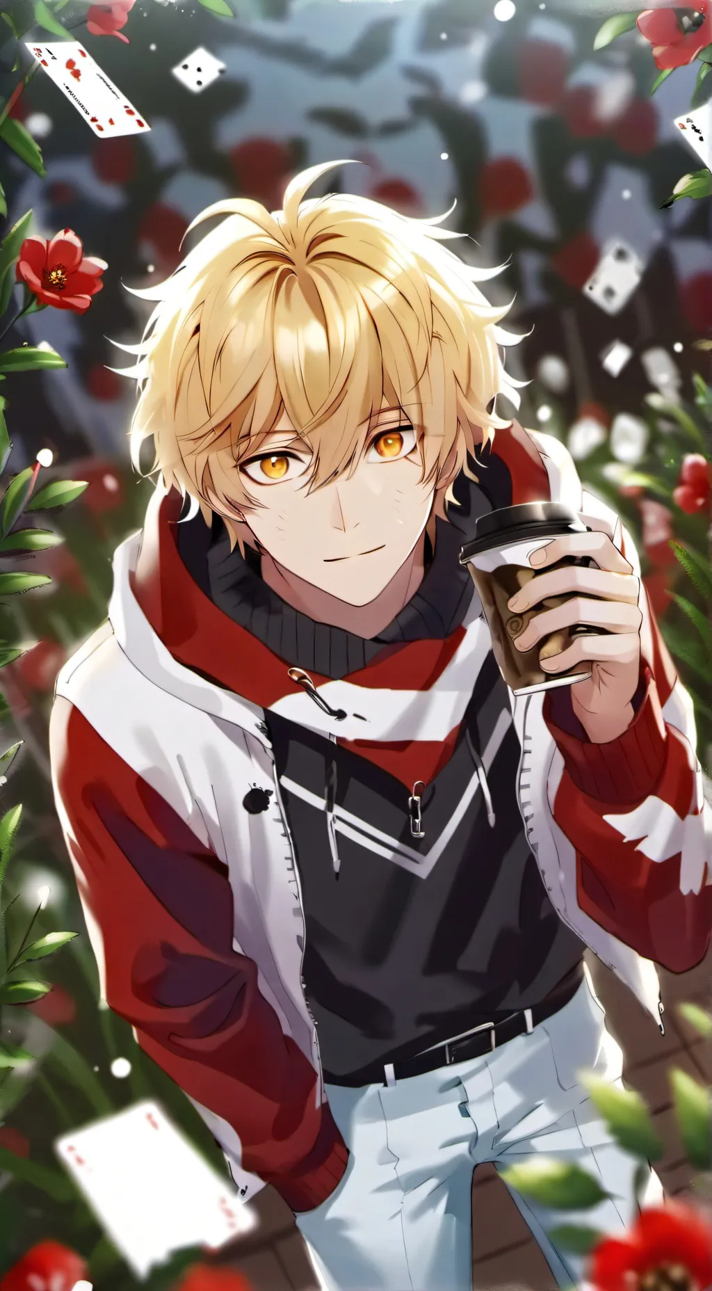 ai character: Justin  background