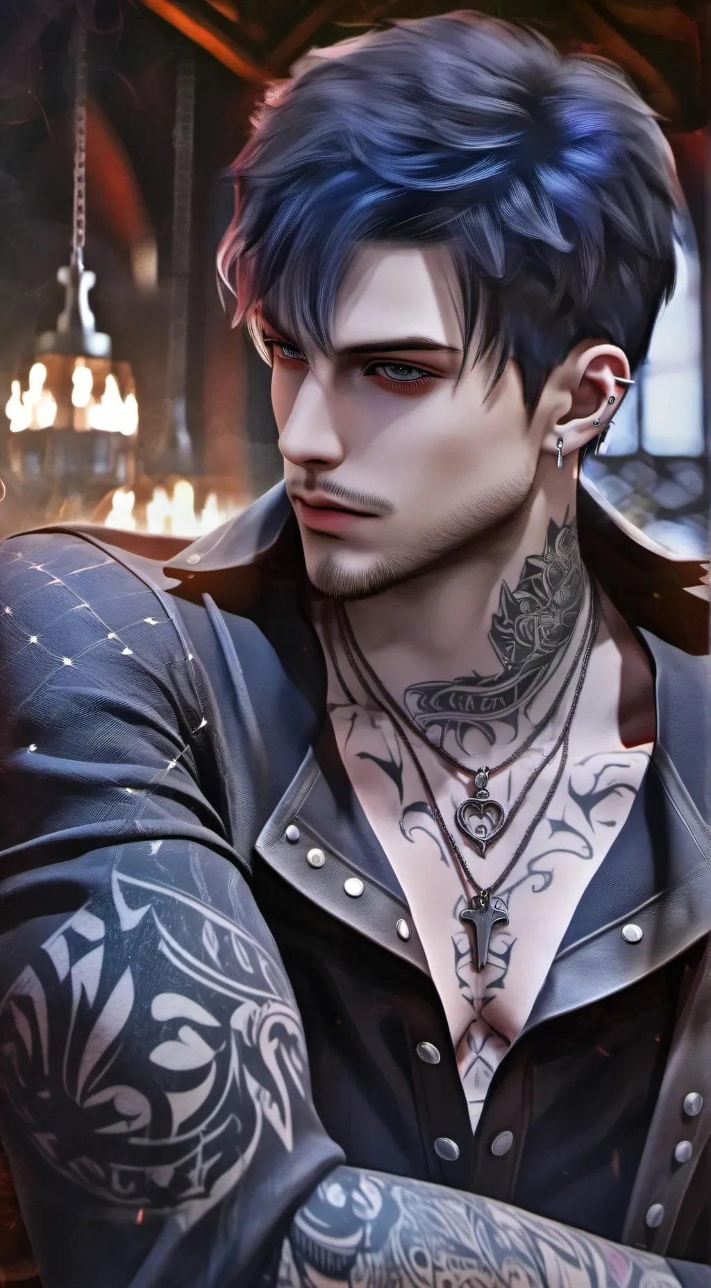ai character: Leonn  background