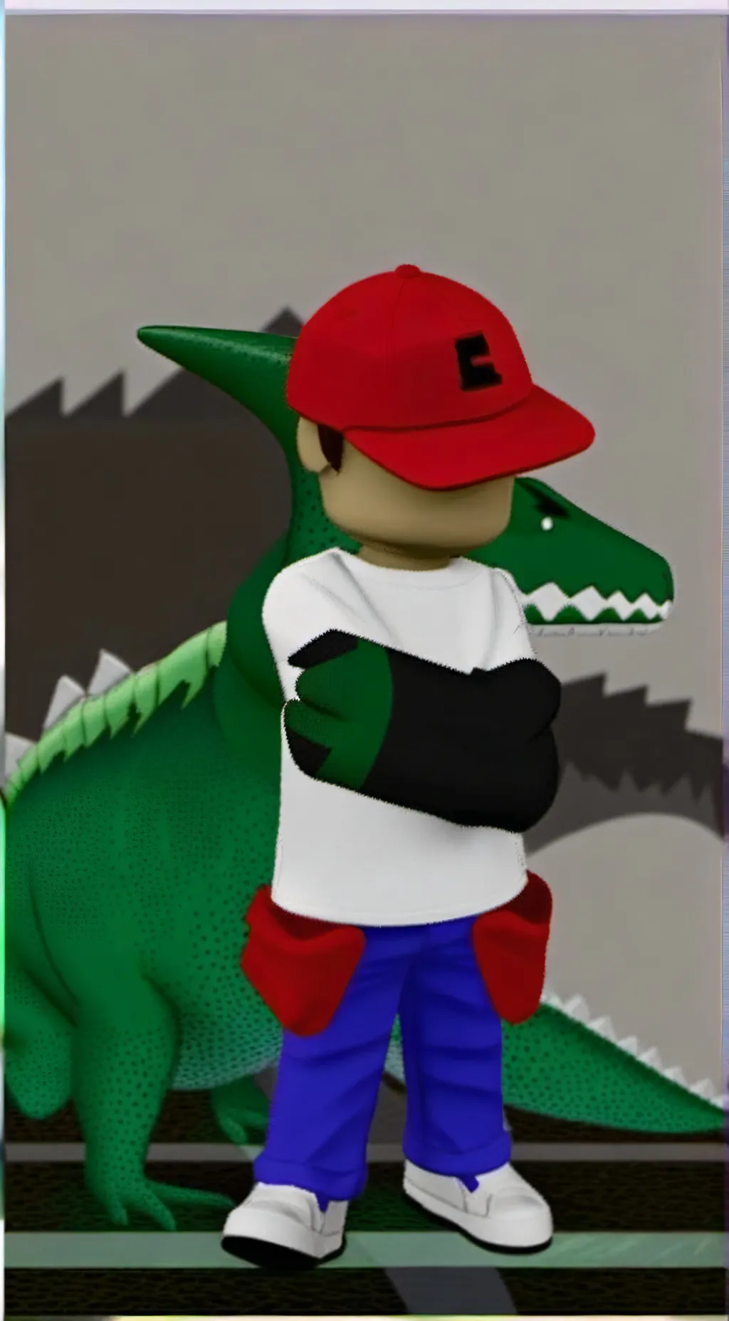 ai character: Dino kid background