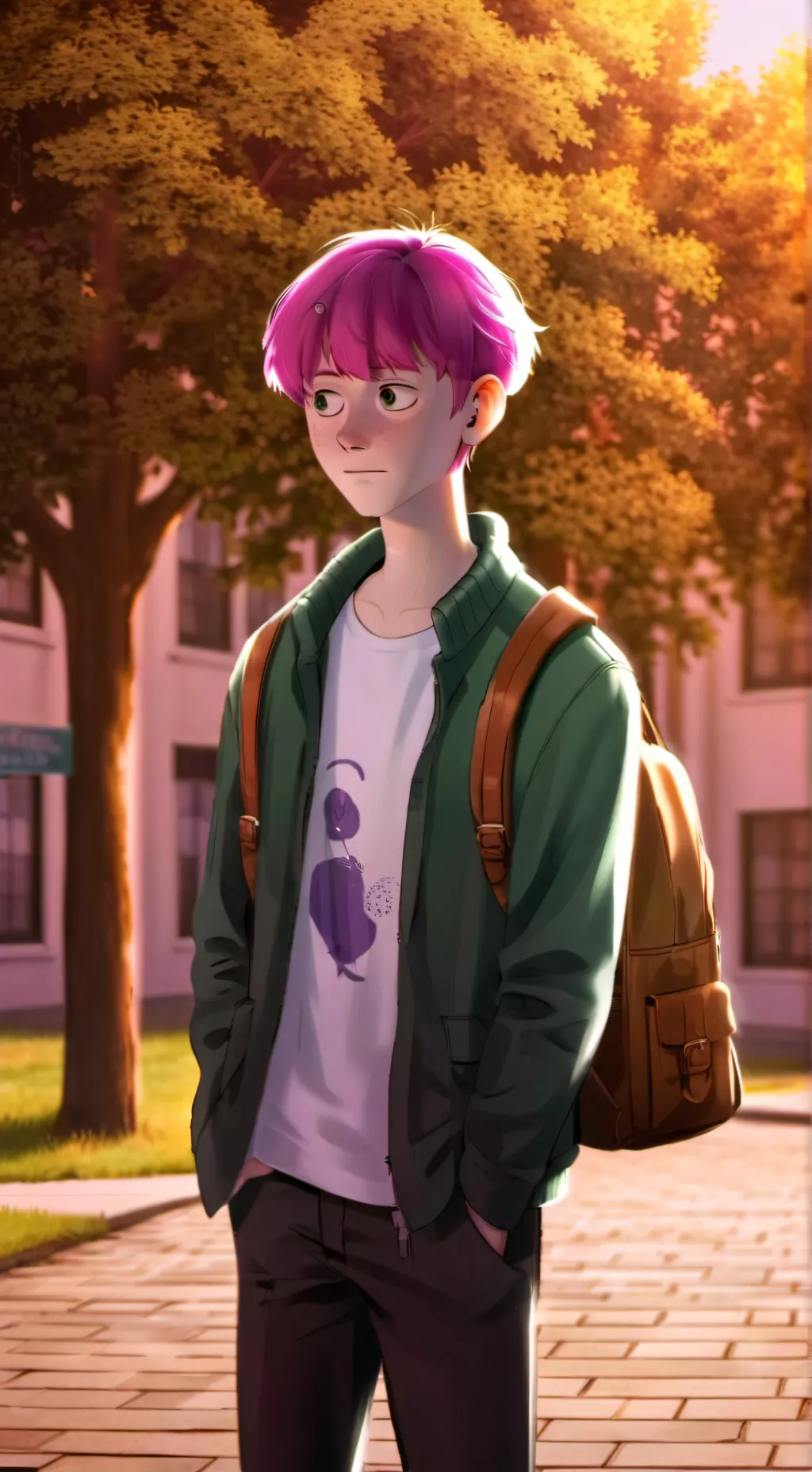 ai character: Teen Tim Willouhby background