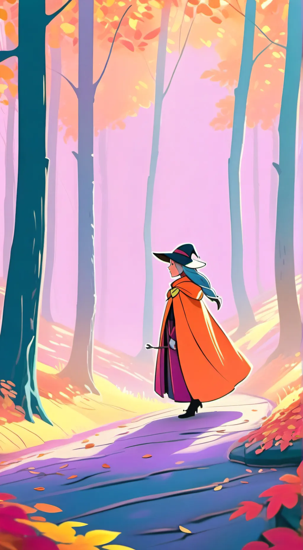 ai character: old lady  background