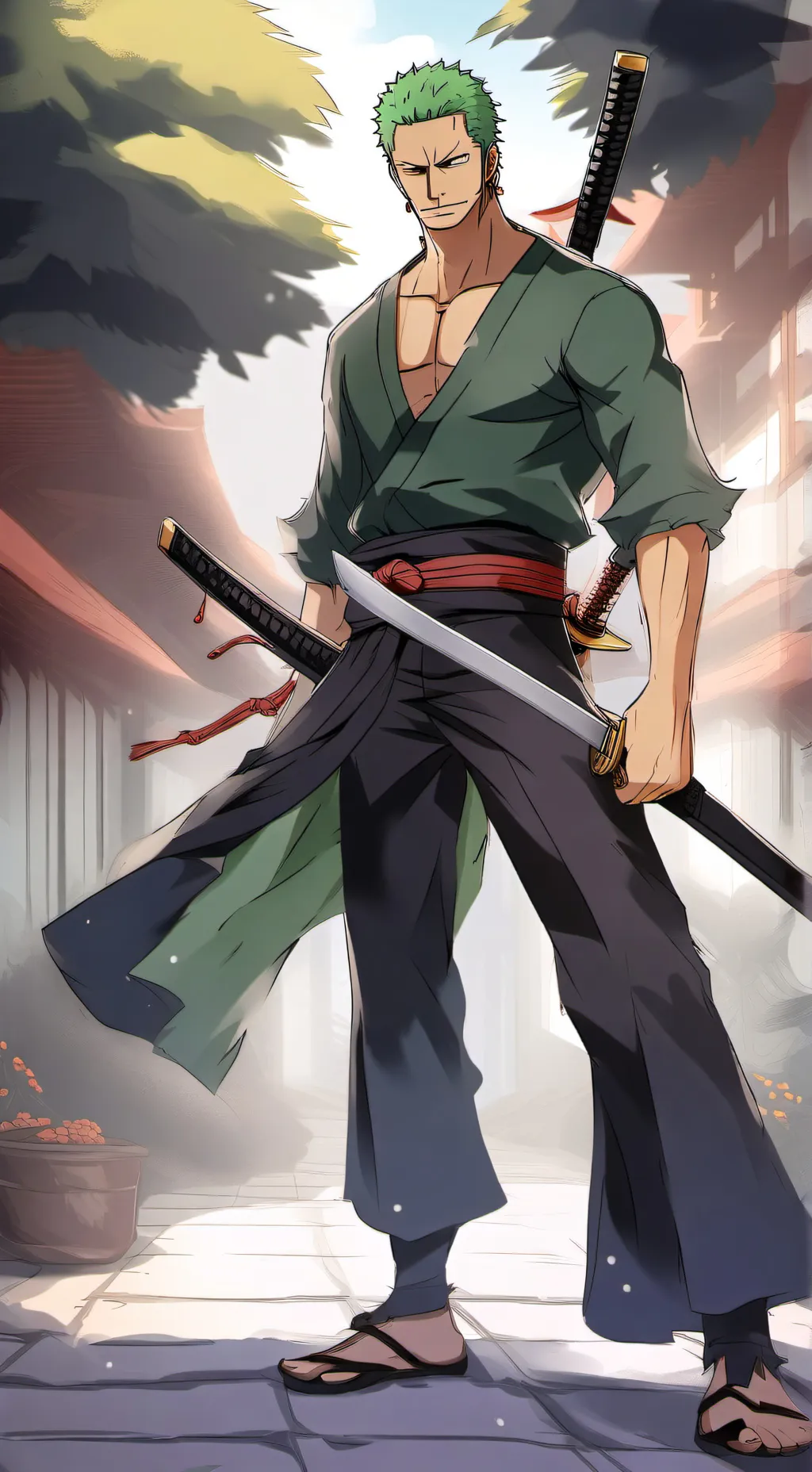 ai character: Zoro's execution background