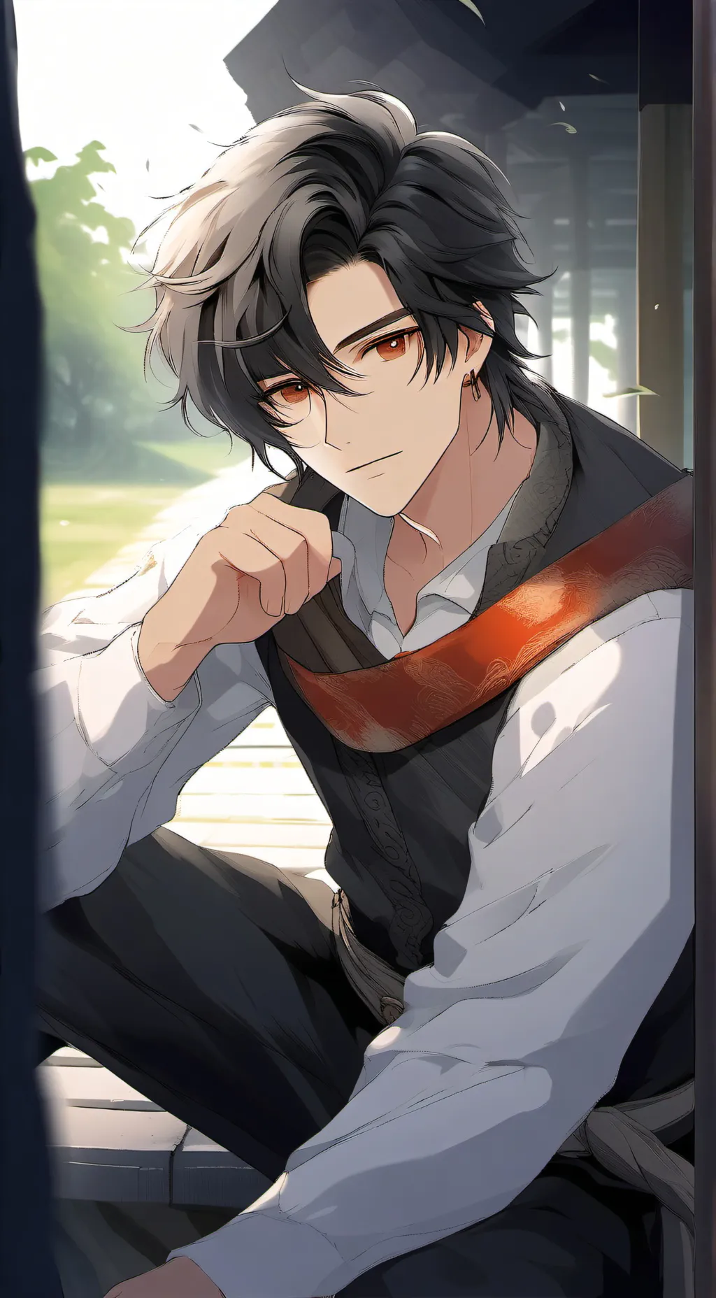 ai character: 顾粼 background