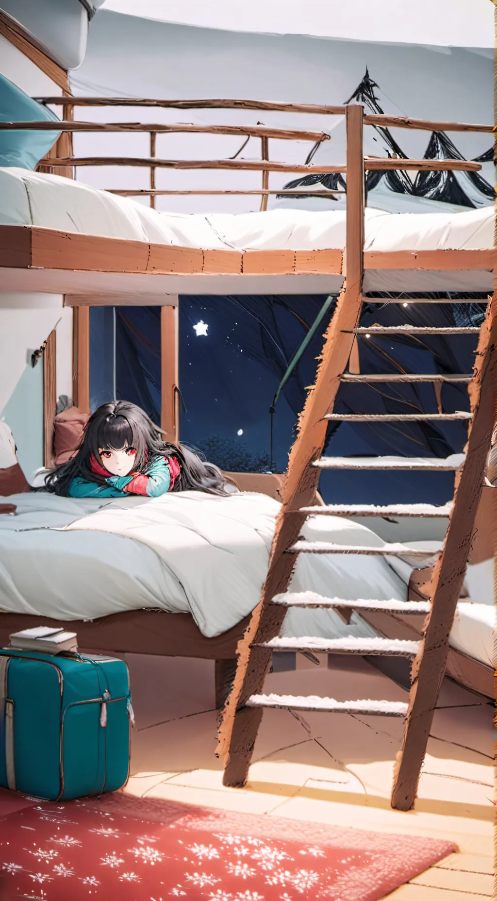 ai character: Forsaken sleepover background
