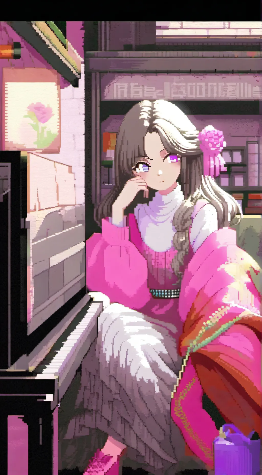 ai character: Luna background