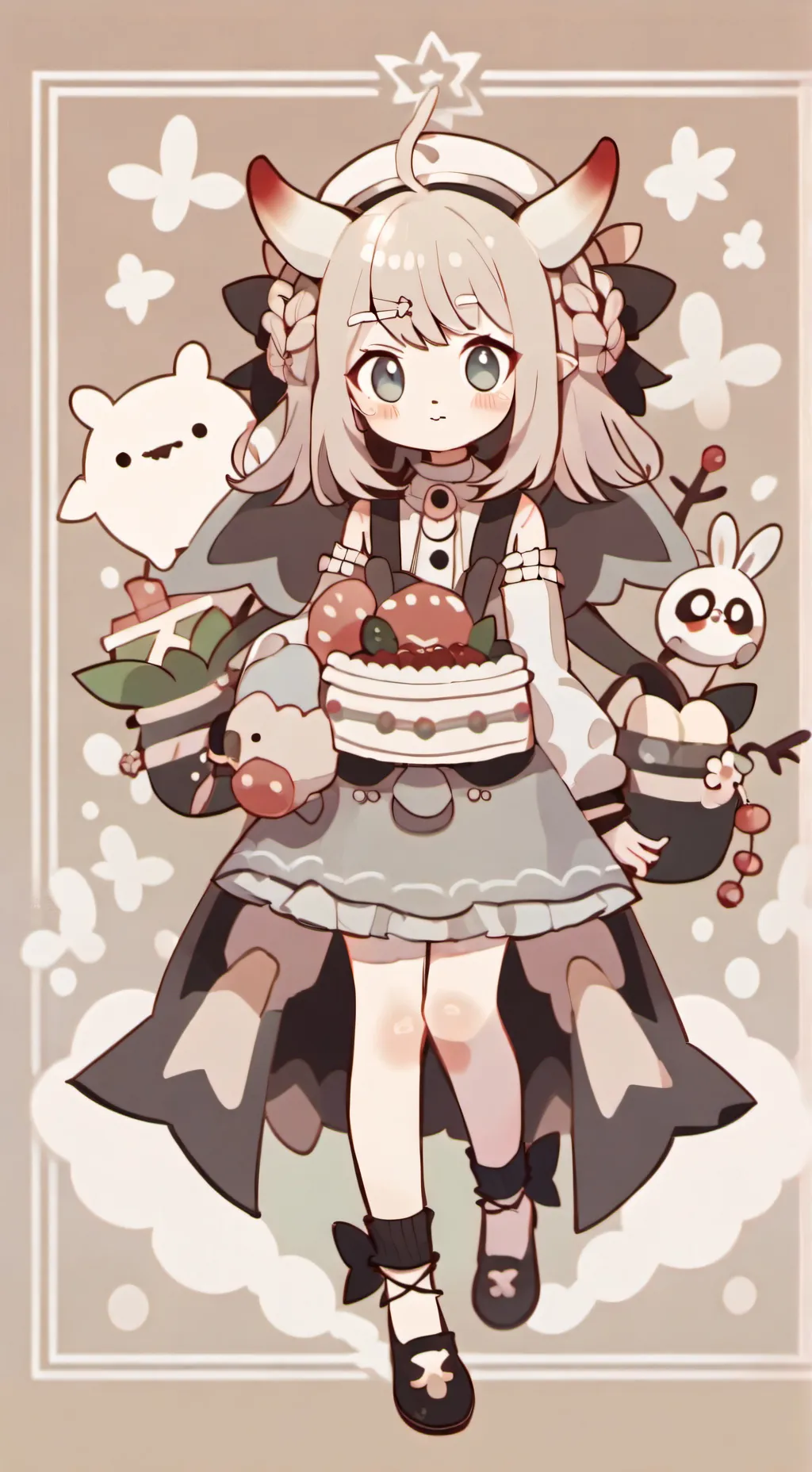 ai character: soiree pyjama assi background