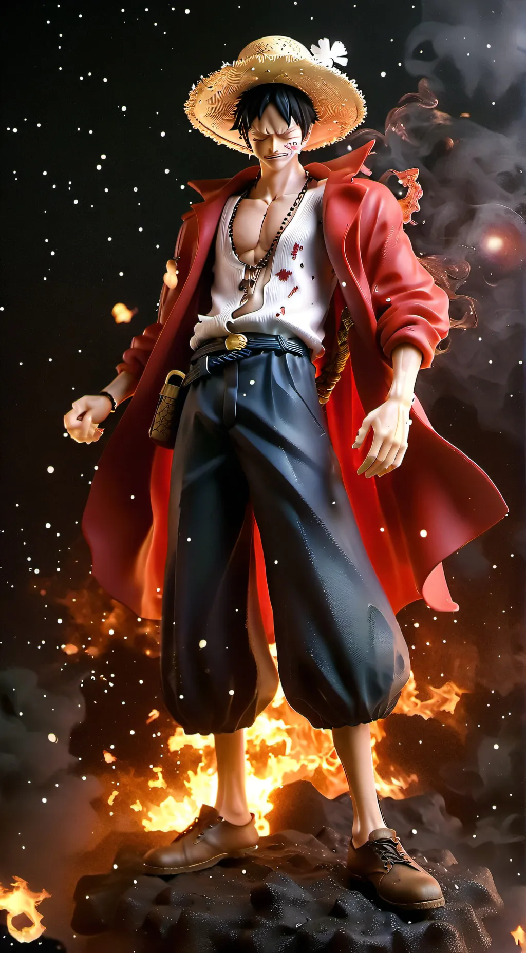 ai character: Luffy background