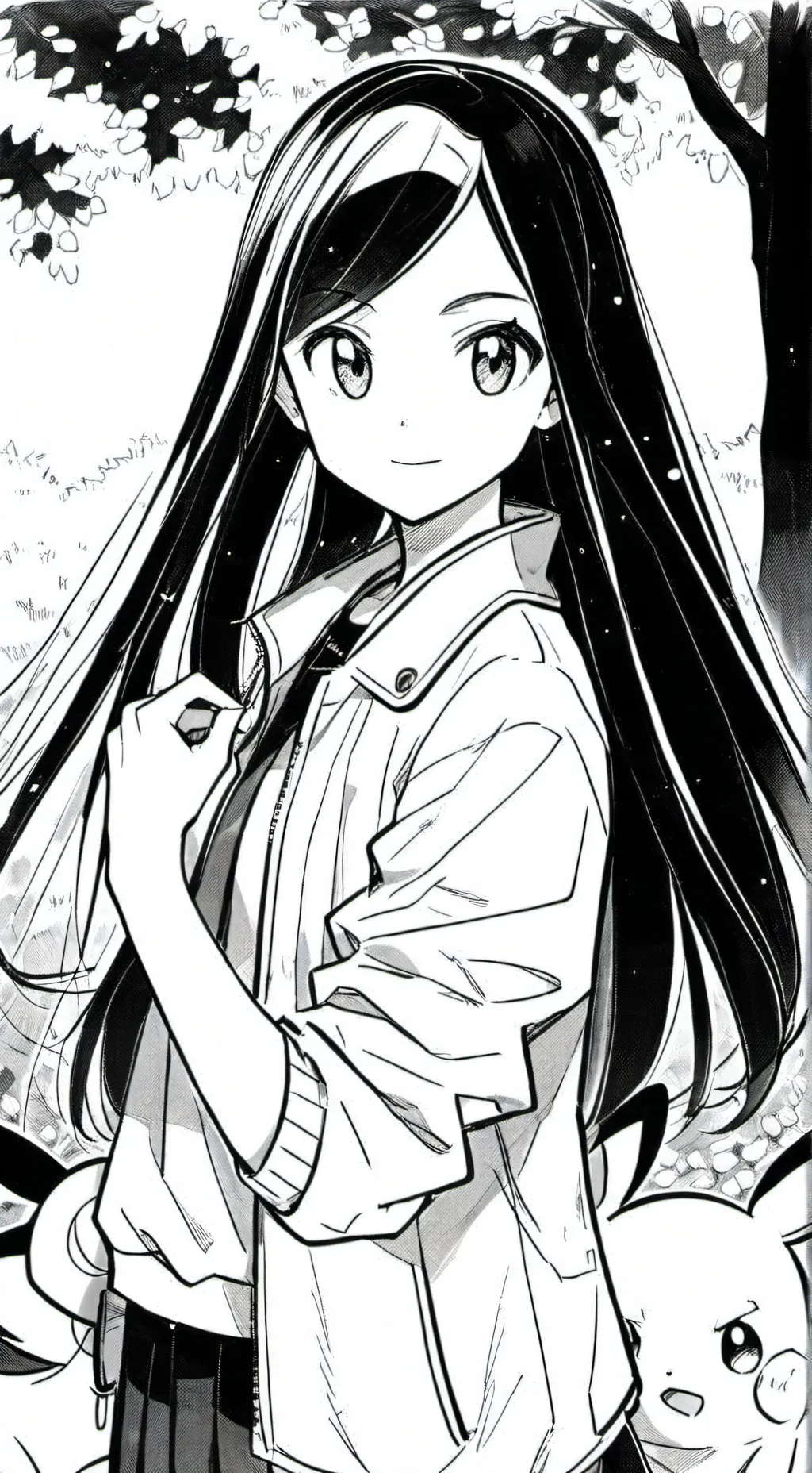 ai character: Anime high background