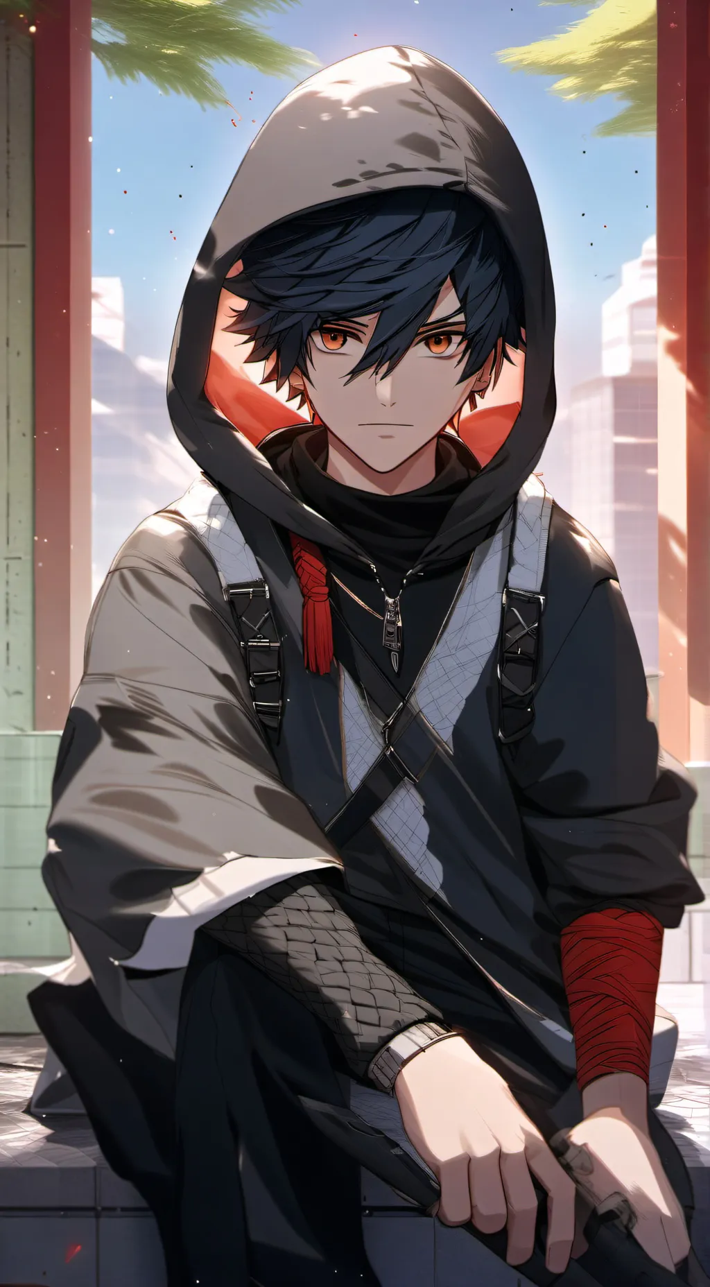 ai character: Taiyo Hasino  background