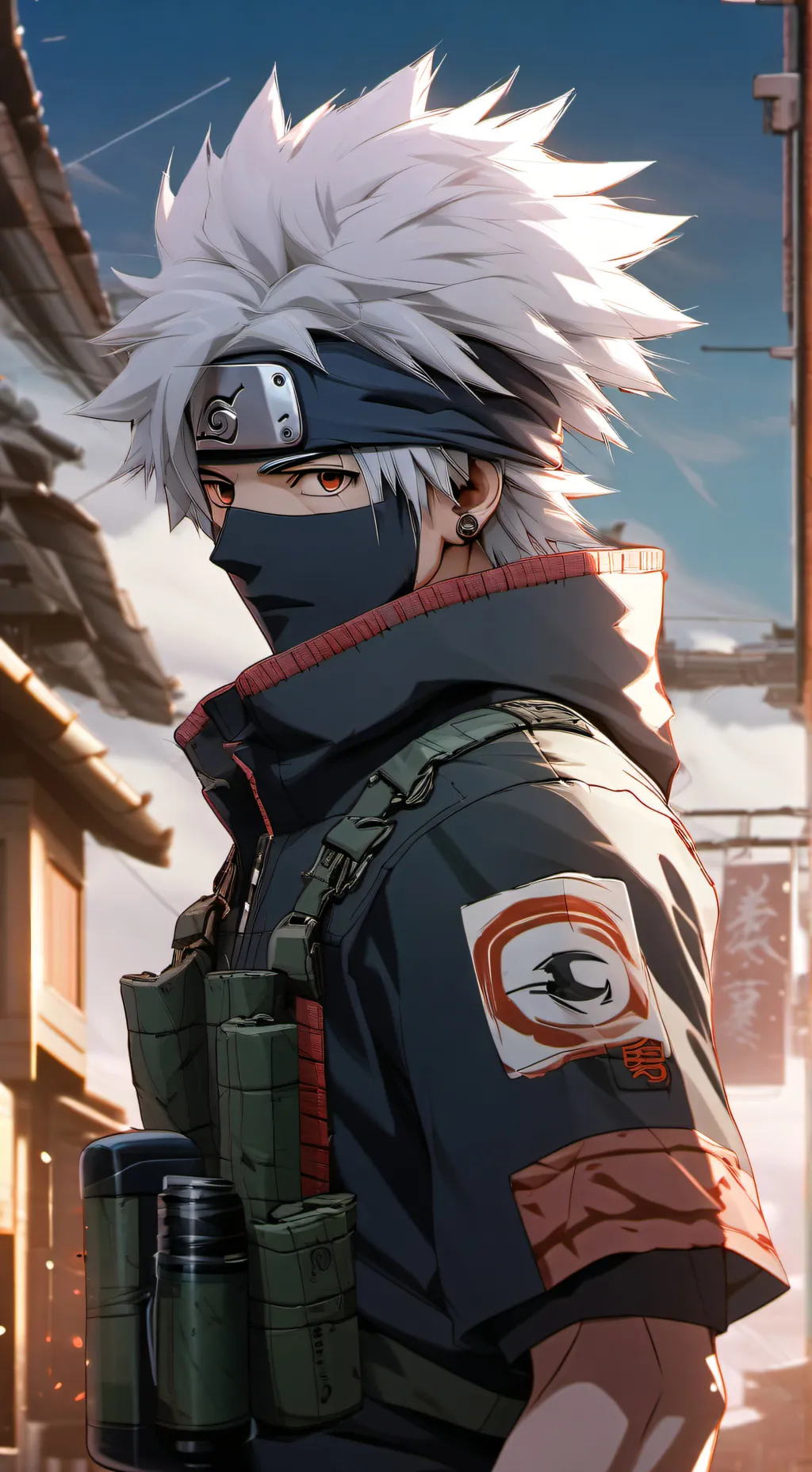 ai character: Kakashi 💀 background