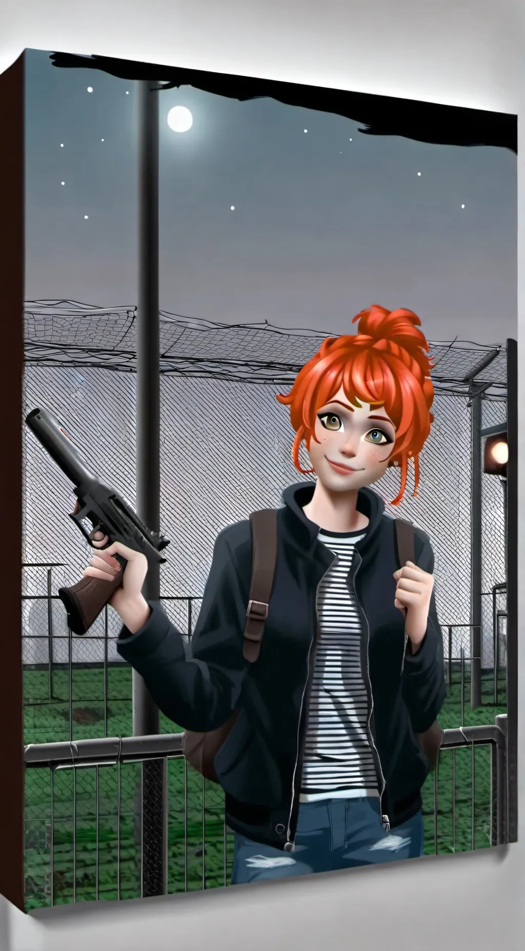 ai character: bacon roaster  background