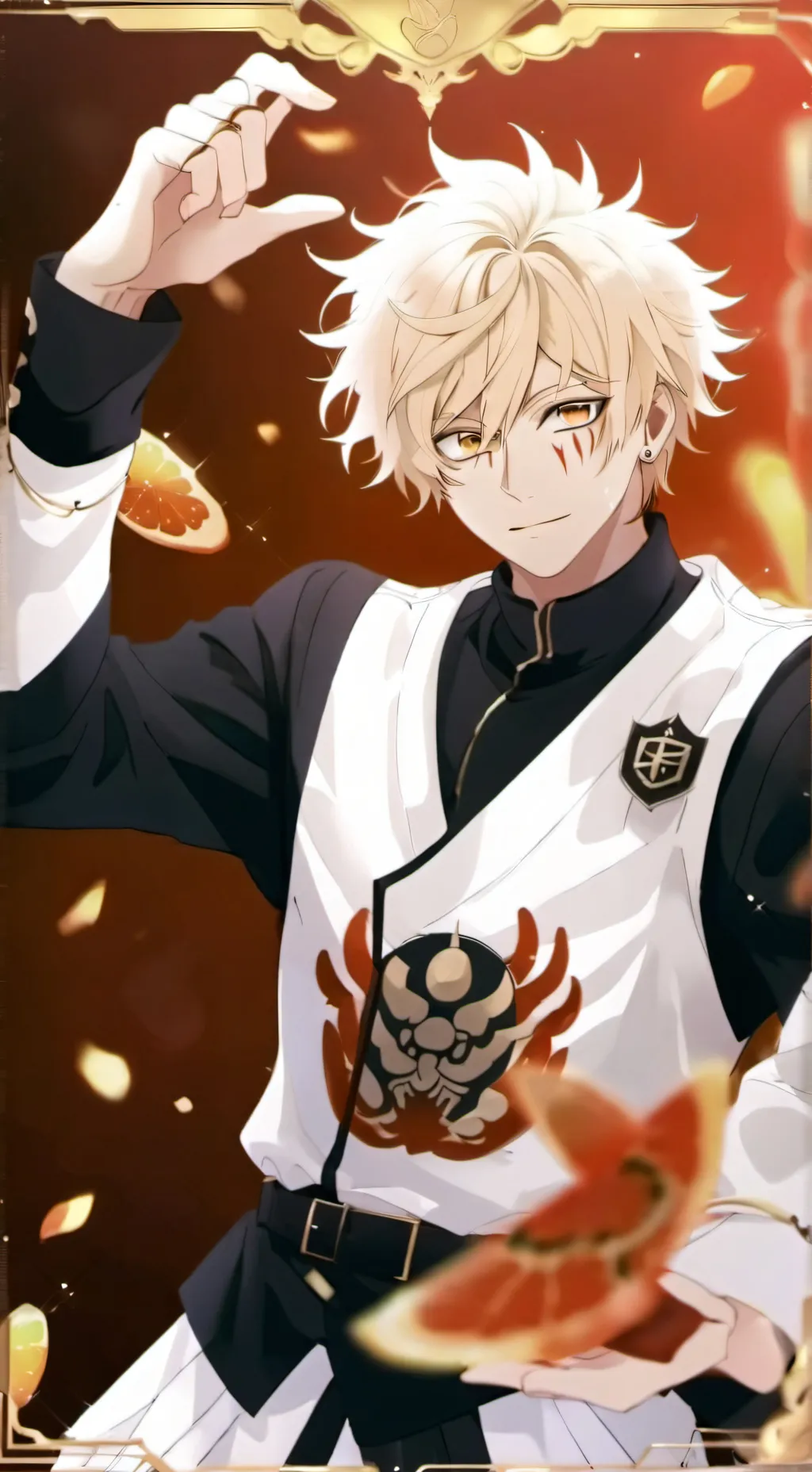 ai character: bakugo  background