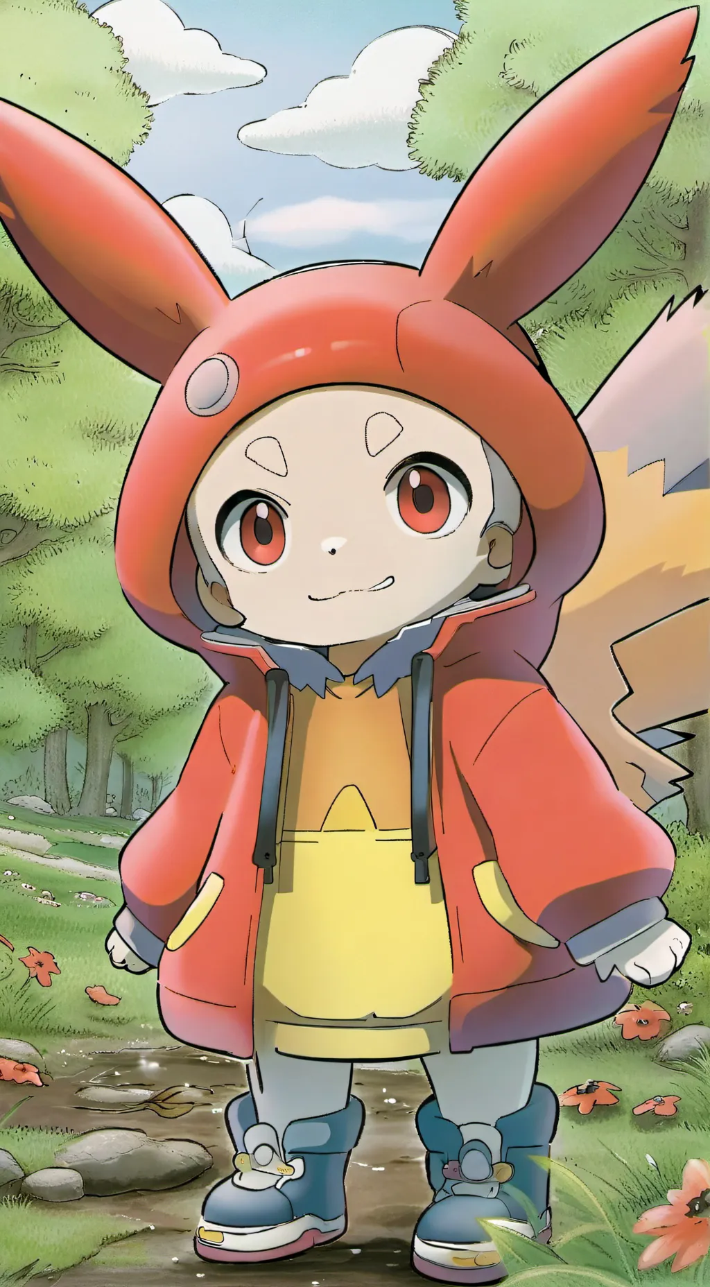 ai character: Pokémon Welt background