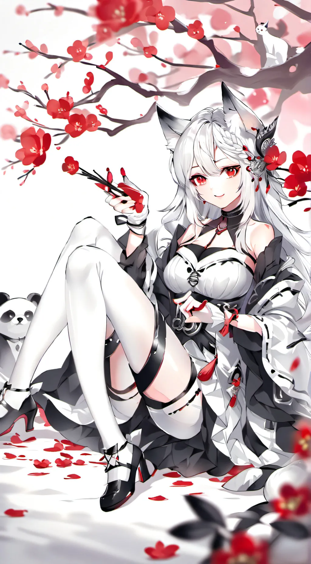 ai character: The Loved cat background