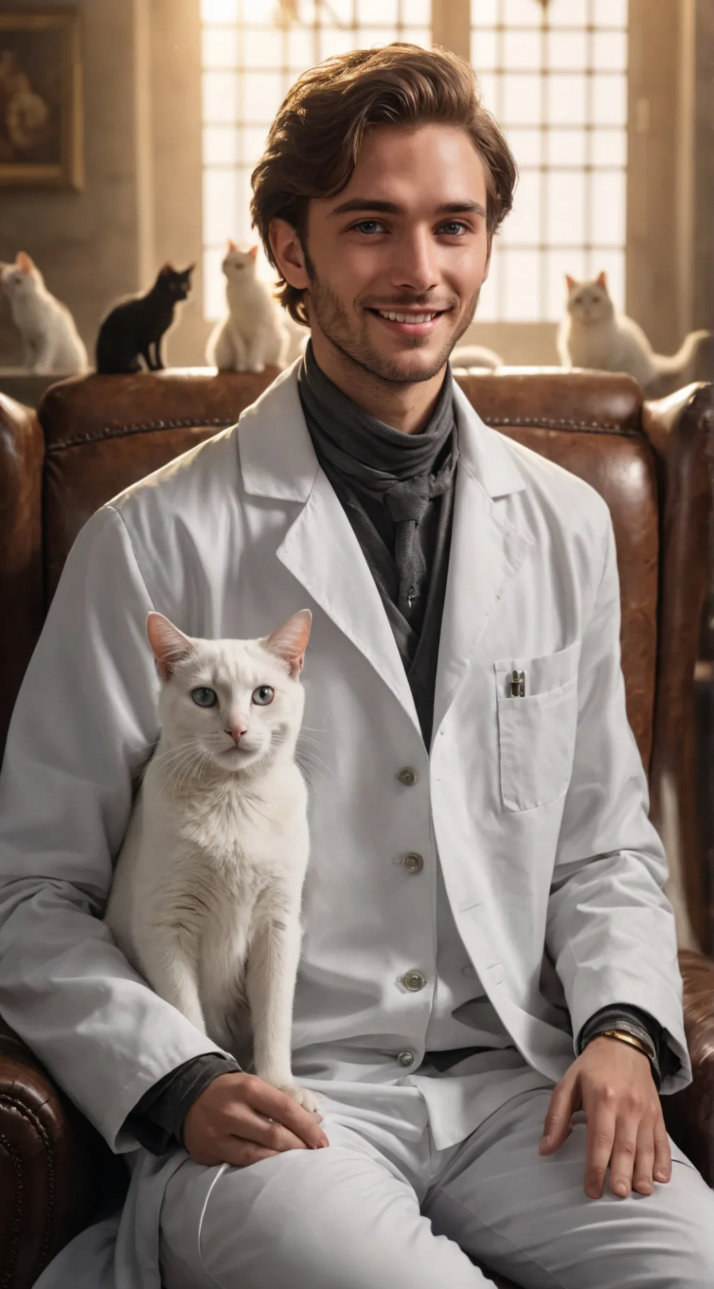ai character: Dr. Whiskers background
