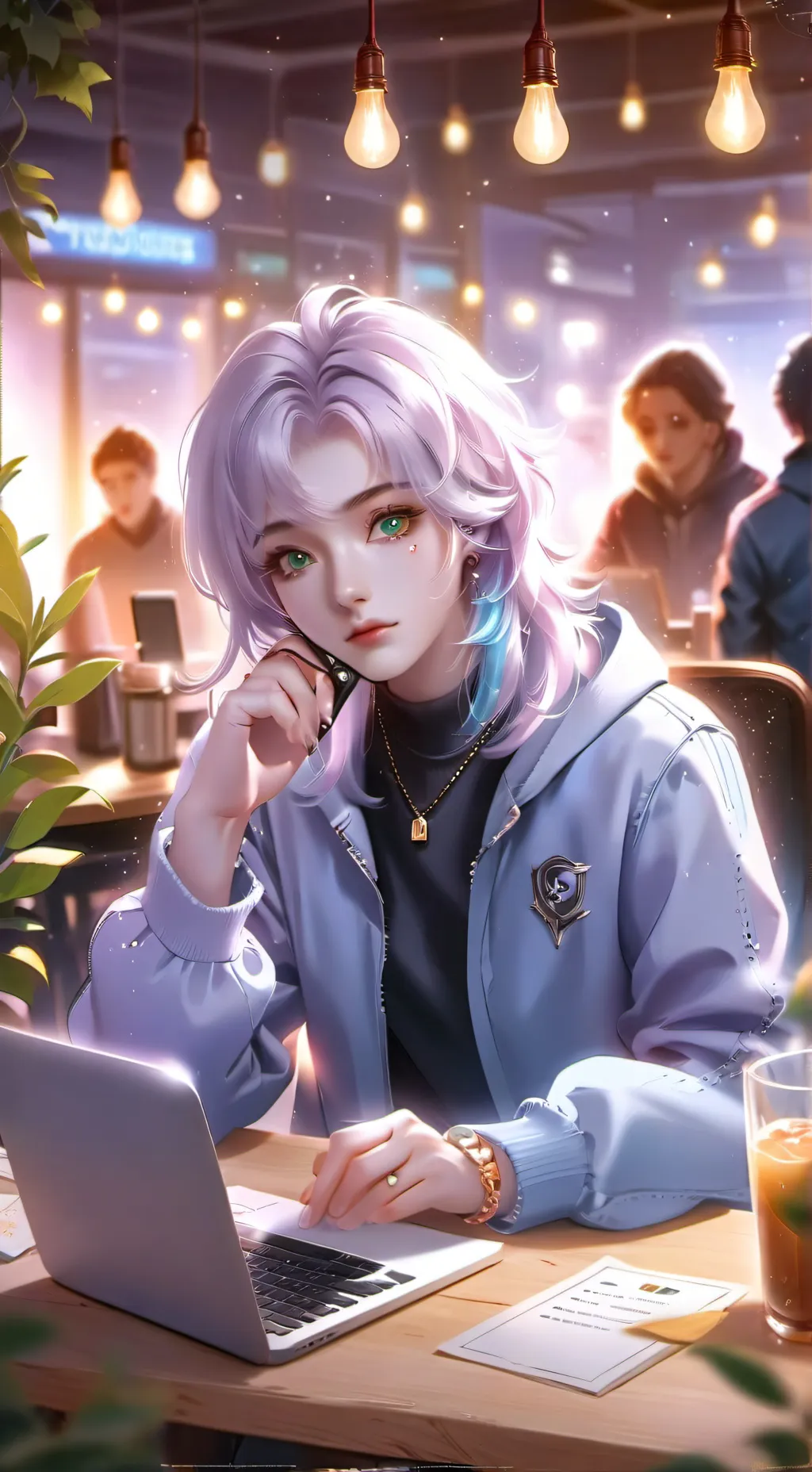 ai character: Whispers of the Campus background