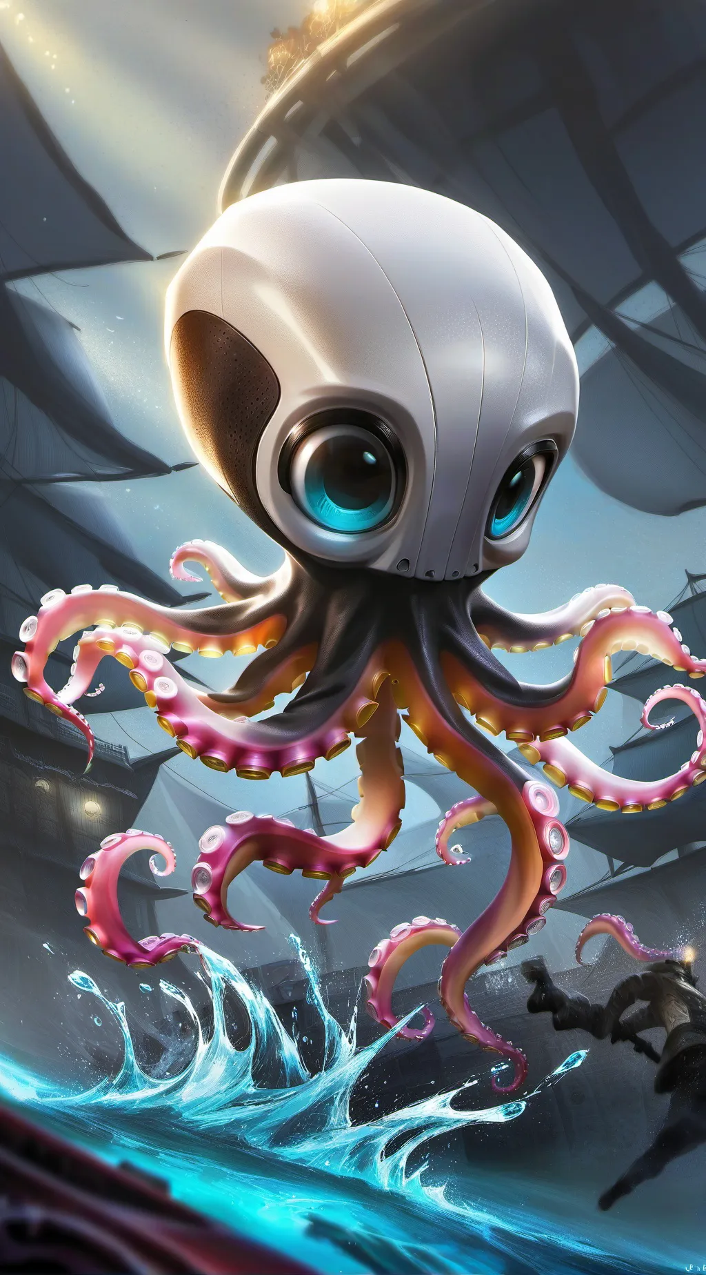 ai character: Octopus background