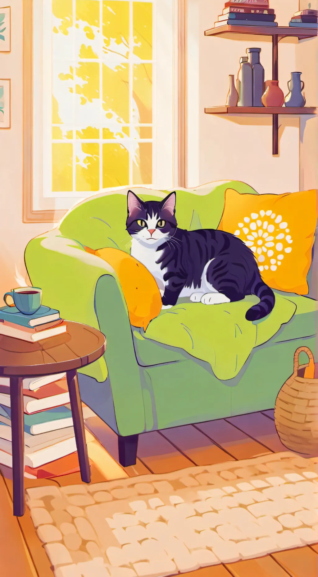 ai character: kitty  background