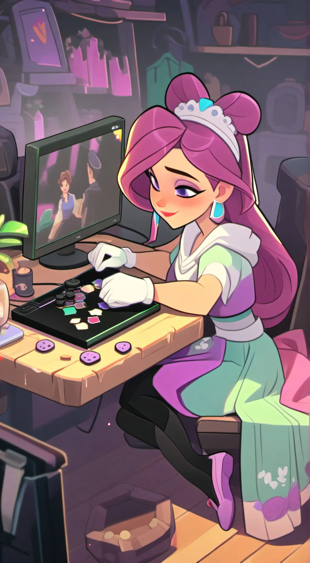 ai character: arcane gaming background