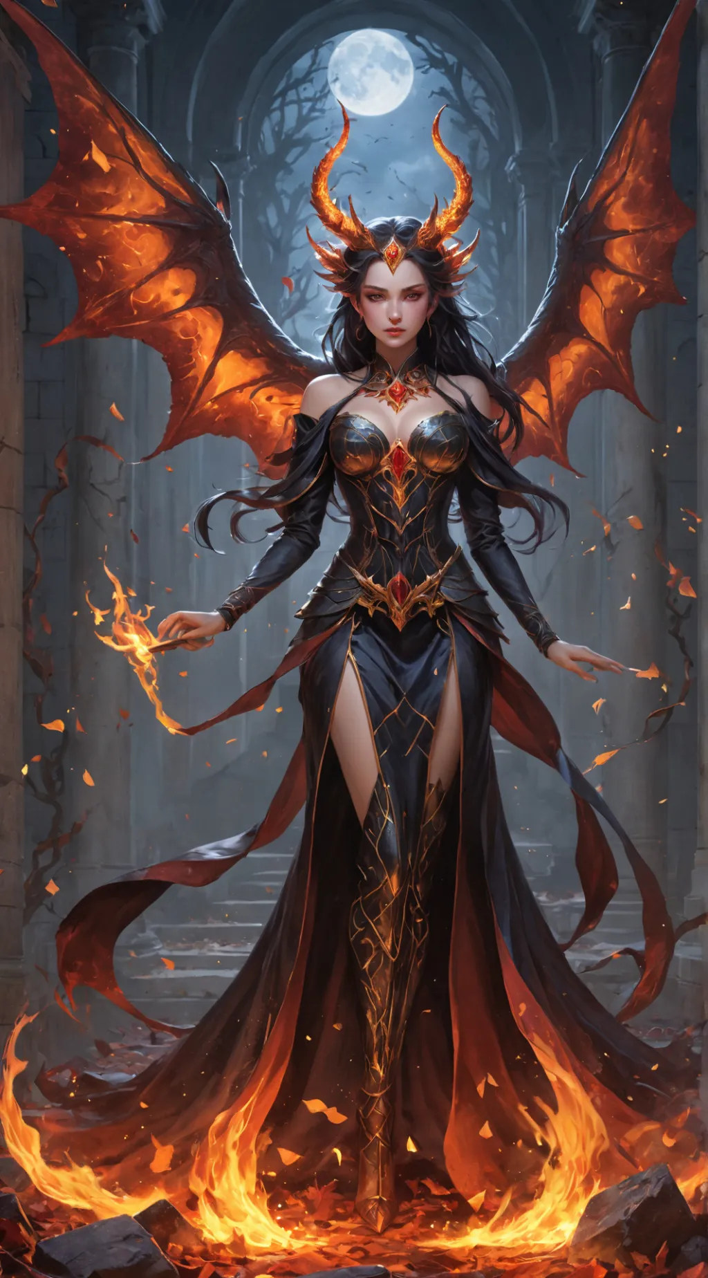 ai character: Selene background