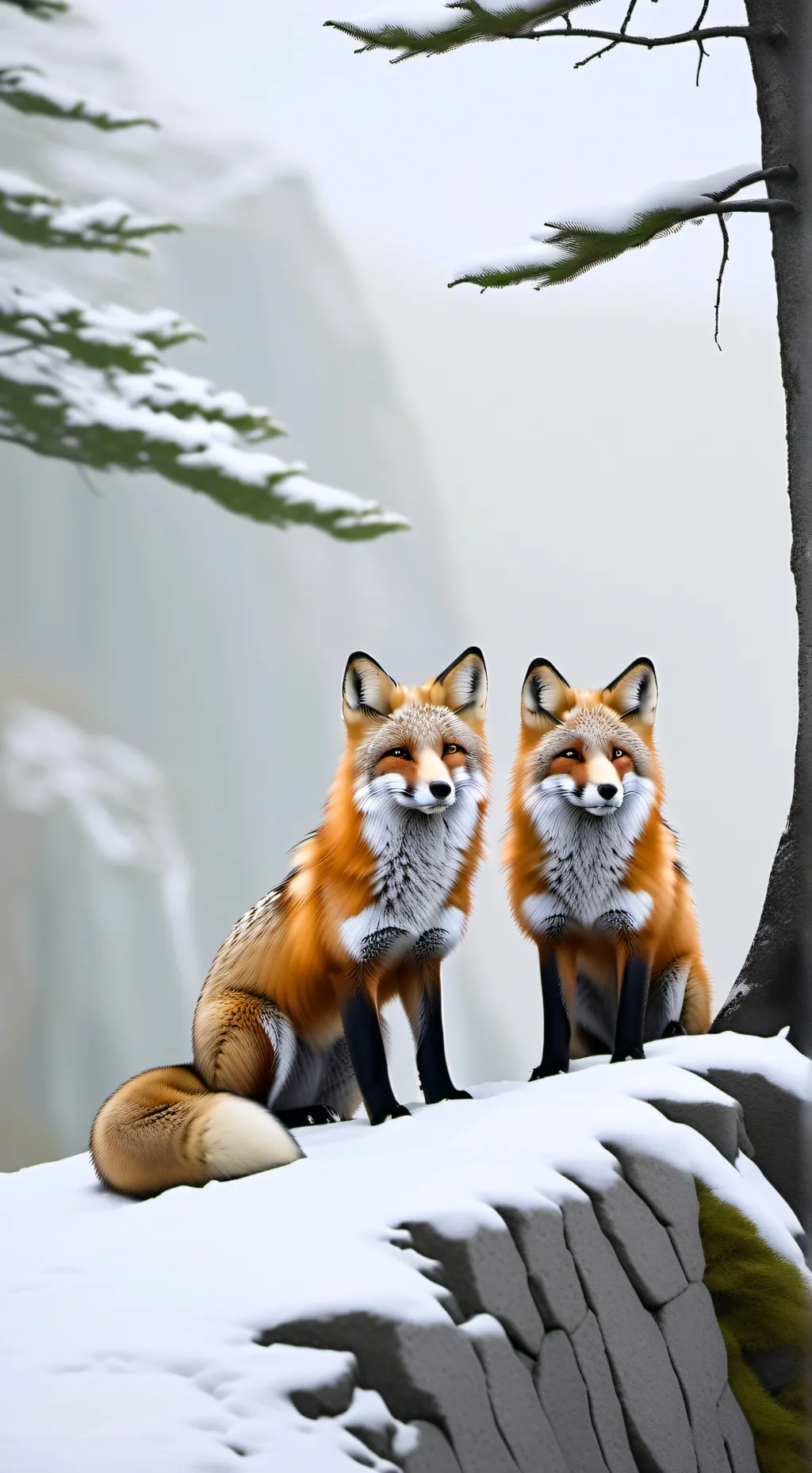 ai character: Foxland! background