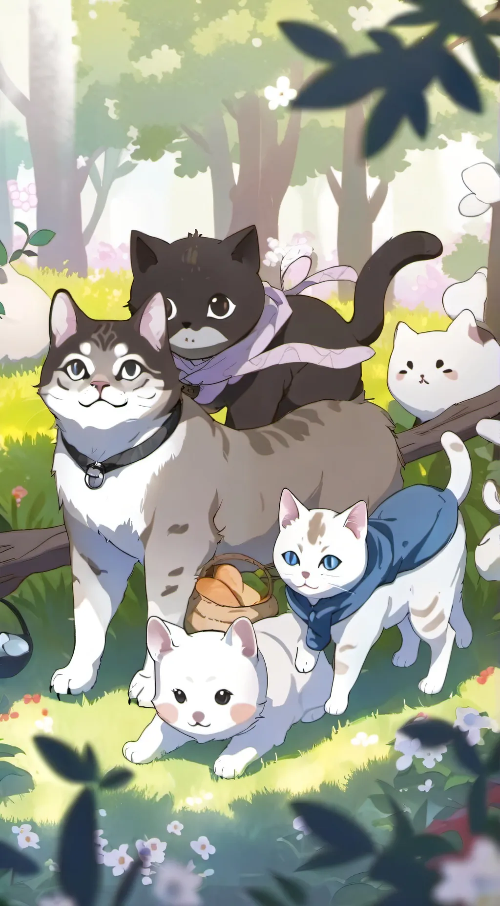 ai character: he's still cats background