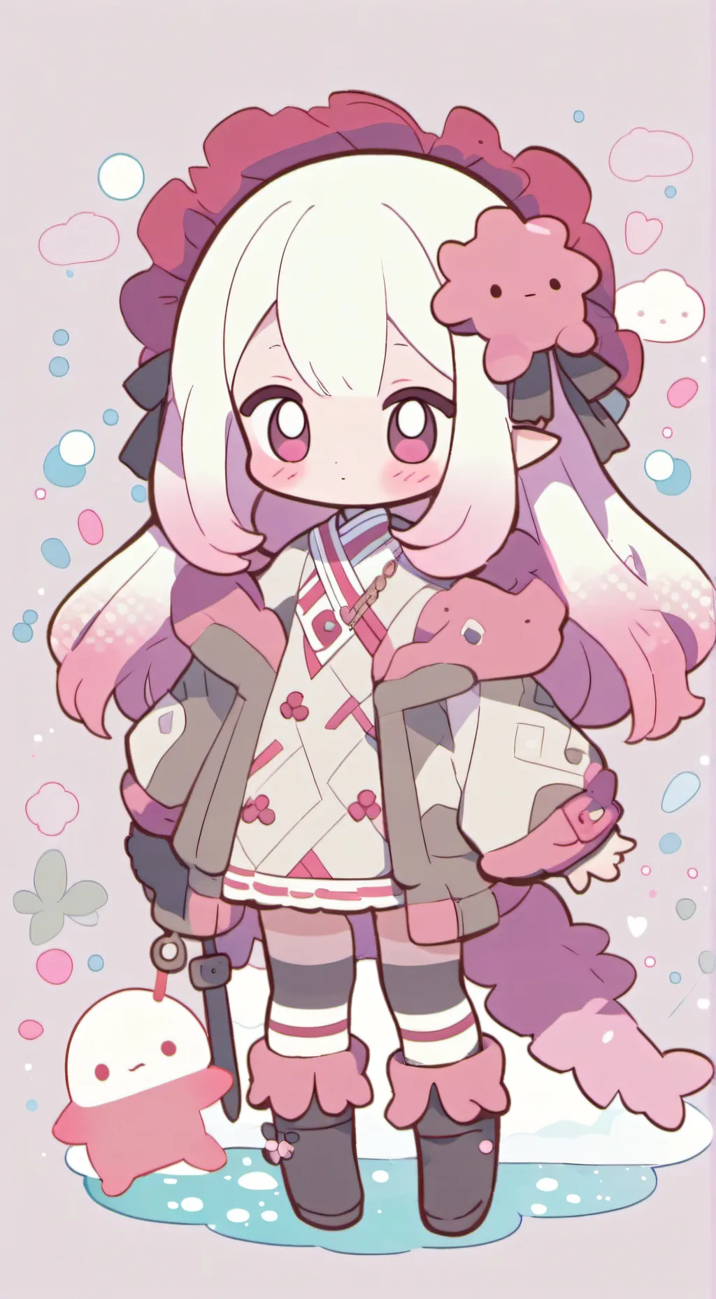 ai character: Swolotl  background