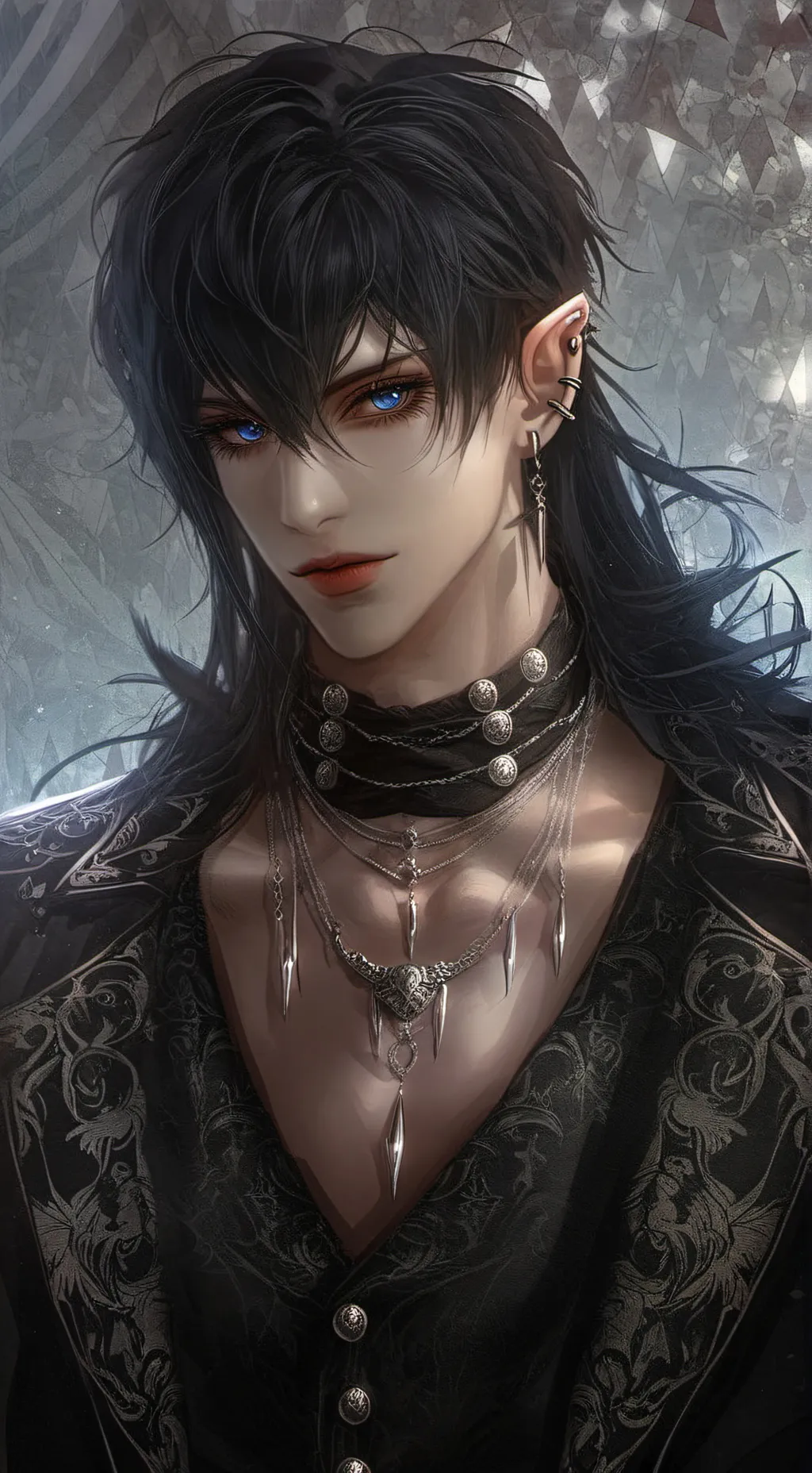 ai character: "New Upper Moon.." background