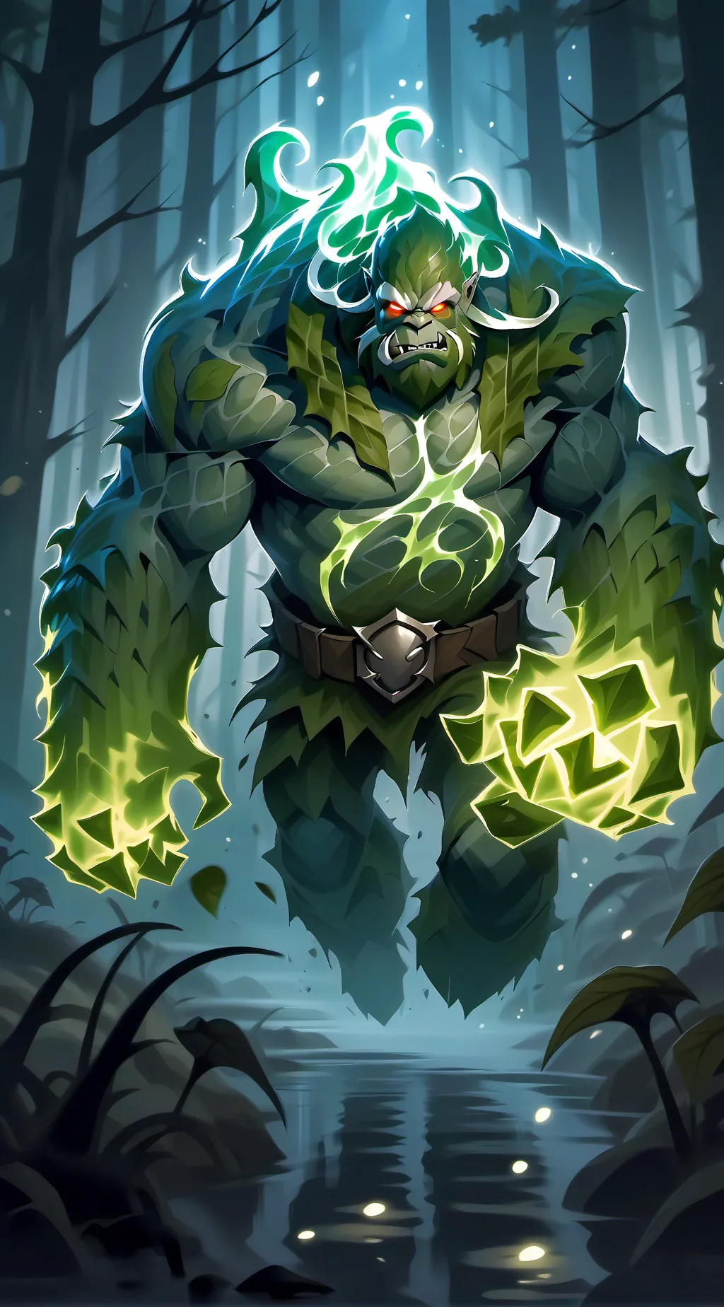 ai character: Swamp Thing background