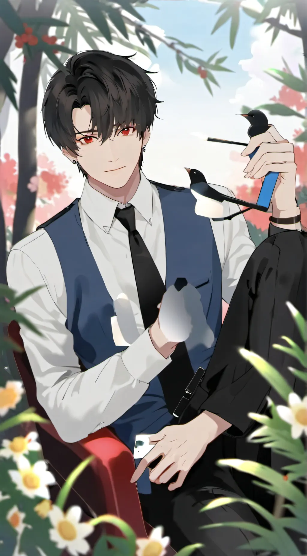 ai character: 翡林 background
