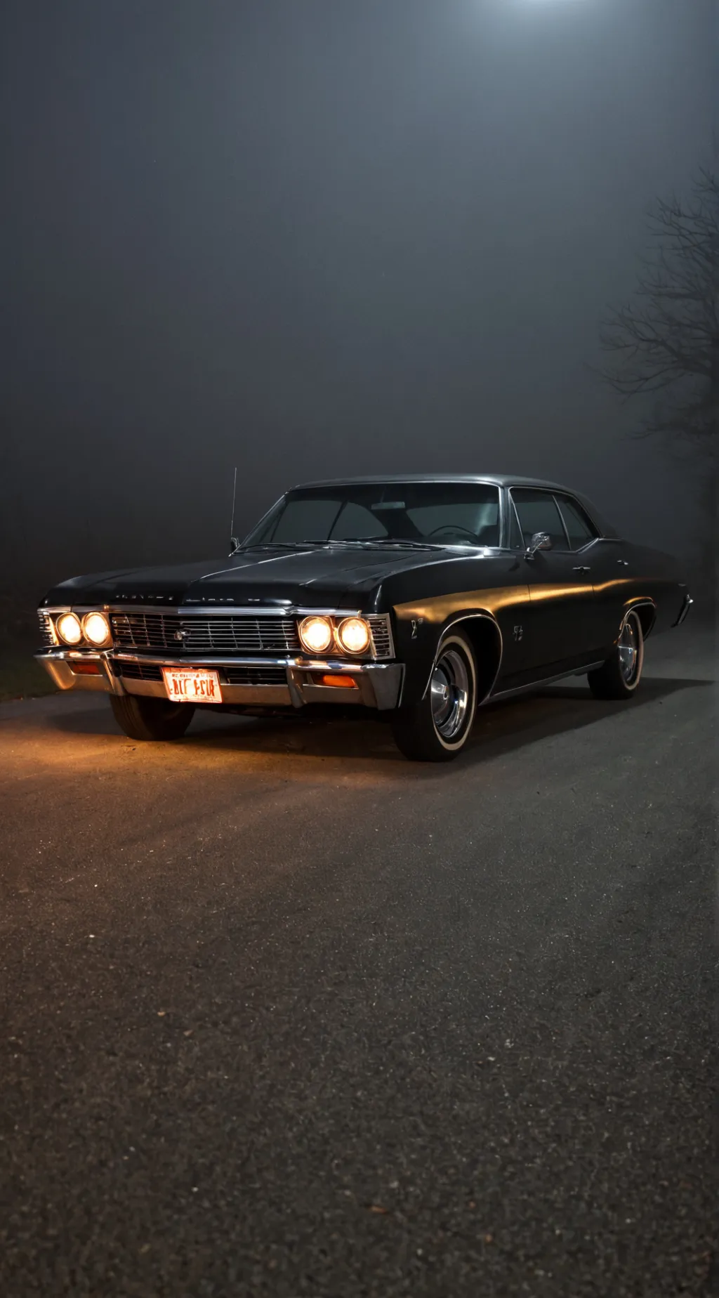 ai character: Evil Haunted Car background