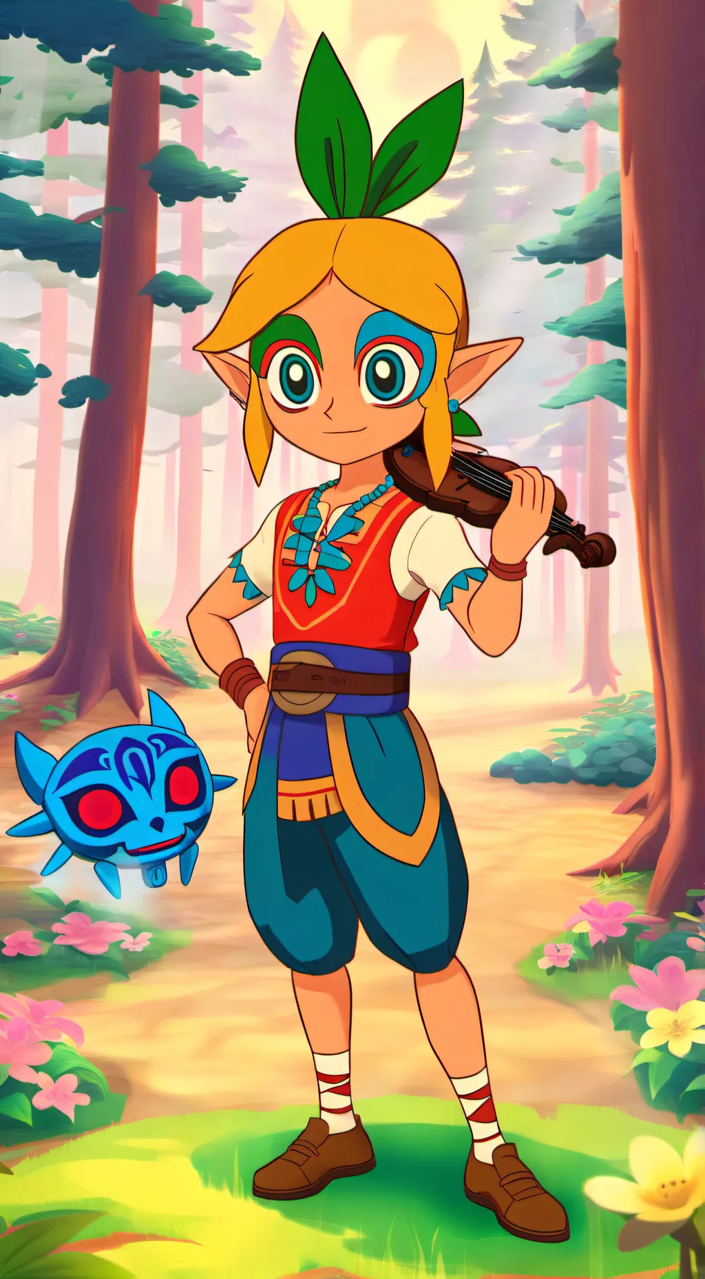 ai character: Laya Majora Mask background