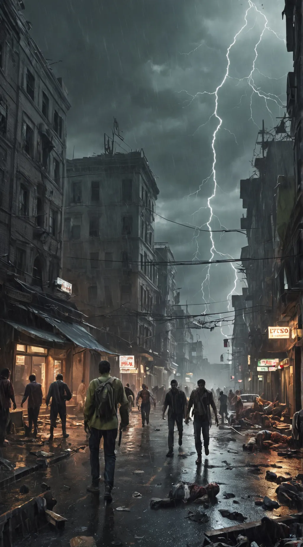 ai character: zombie apocalypse background