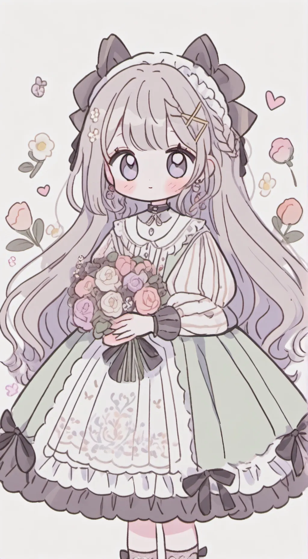 ai character: Кавая background