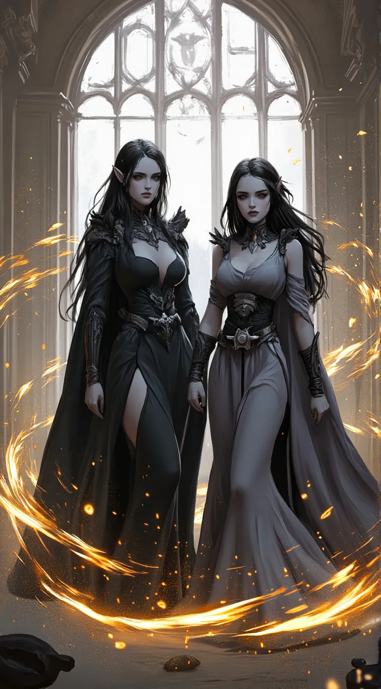 ai character: Tela and Zoja background
